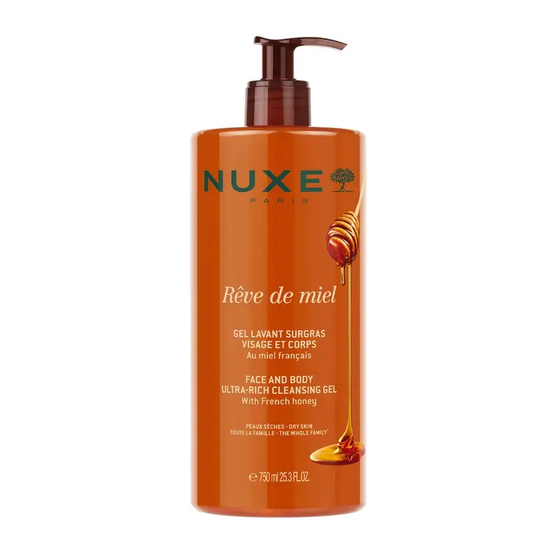 Nuxe Rêve de Miel Gel de Limpeza para o Rosto e o Corpo 750 ml