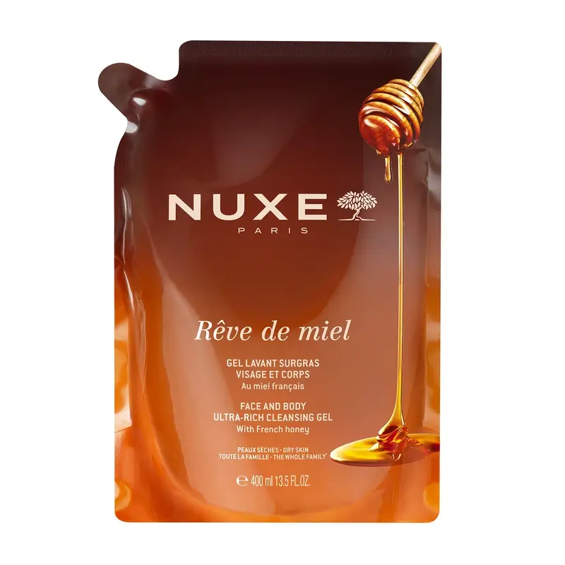 Nuxe Rêve de Miel Gel de Limpeza para o Rosto e o Corpo - Recarga de 400 ml