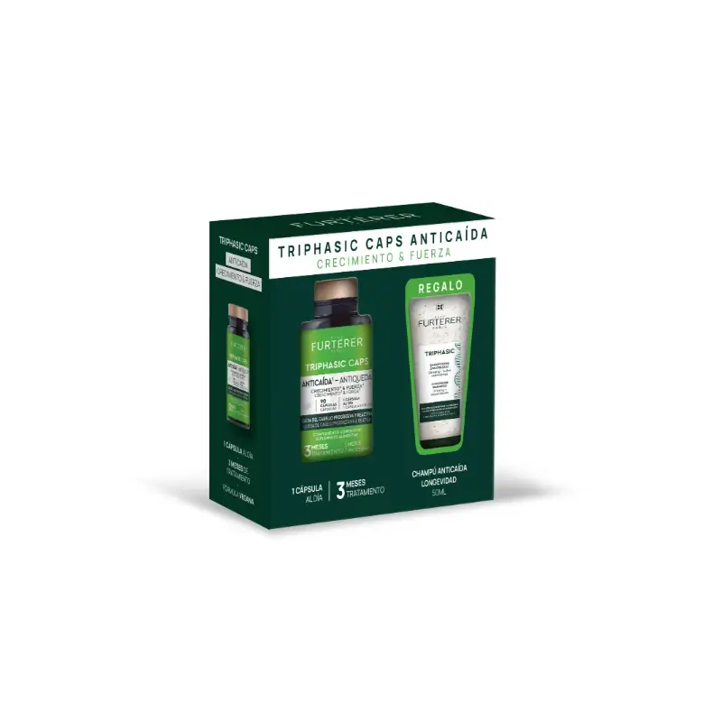 René Furterer Pack Triphasic Cápsulas Anticaída 90 cápsulas + Champô 50 ml