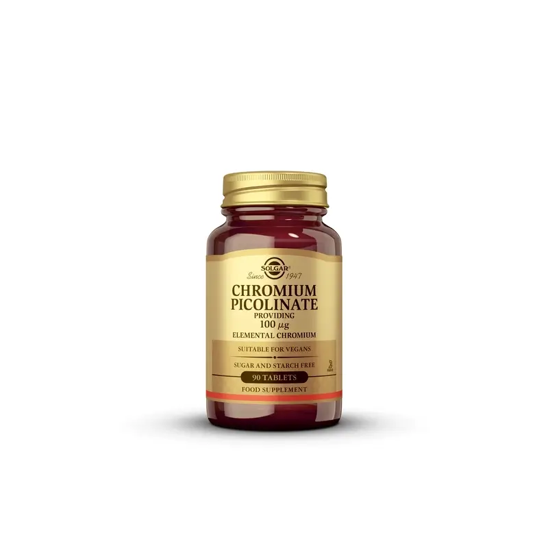 Solgar Chromium Picolinate 100 mcg, 90 tablets