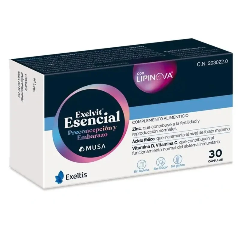 Exelvit Essential Preconcezione e Gravidanza 30 capsule scadenza 05/2027 — Integratore
