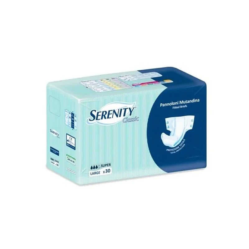 Serenity Classic Pannolone Mutandina Super Taglia Large 30 Pezzi — Incontinenza