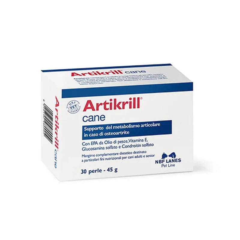 N.b.f. Lanes Artikrill Cane Perle 30 pz — Integratore per cani