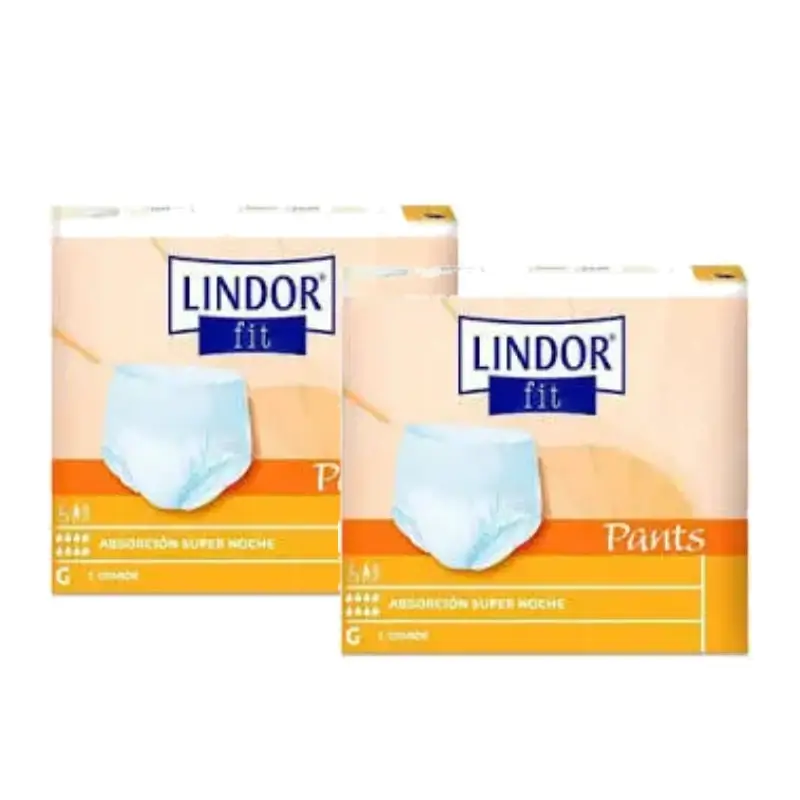 Fraldas Lindor Fit Pants para o dia, tamanho L, 80 unidades, embalagem de 2