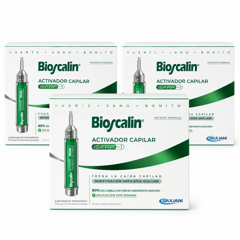 Bioscalin Activador Capilar 1x10 ml, Embalagem de 3