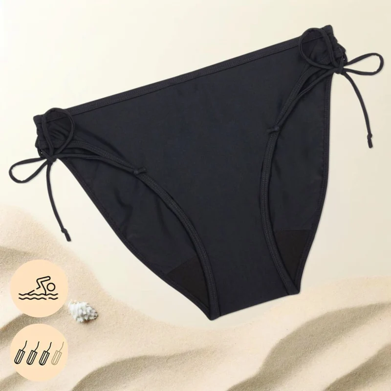 ZOÉ - Costume da bagno mestruale con fiocchi regolabili