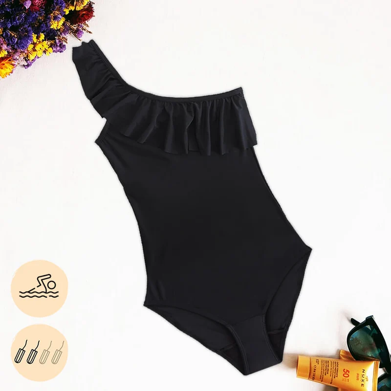 ALICIA - Costume Da Bagno Mestruale Intero Con Volant