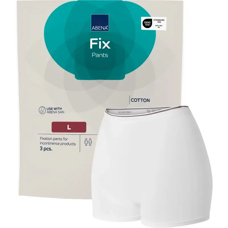 Abena Fix Cueca de fixação em algodão, tamanho L, 10 unidades