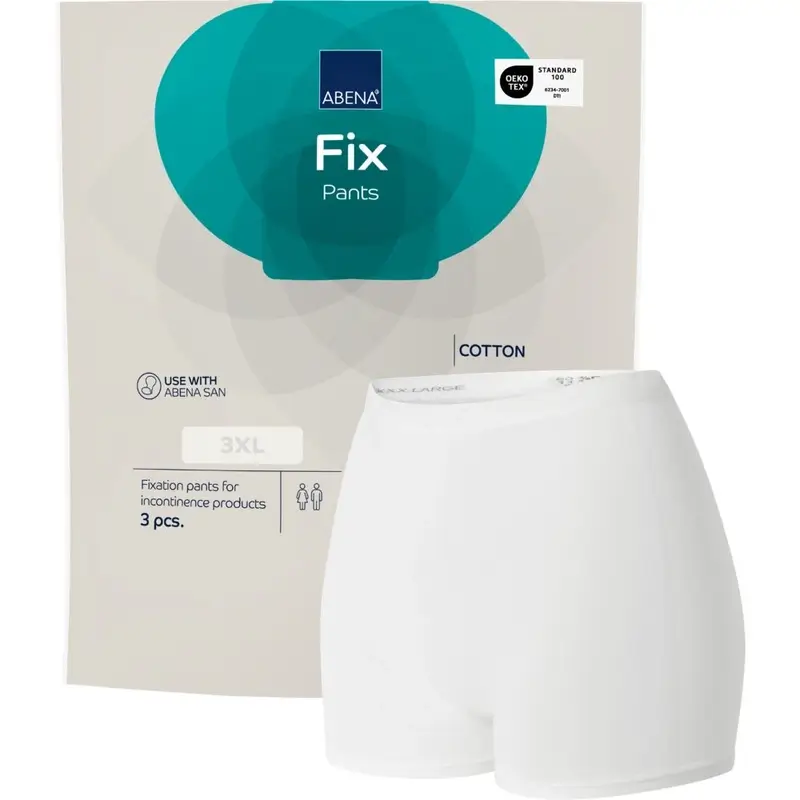 Abena Fix Cueca de fixação em algodão, tamanho 3XL, 10 unidades