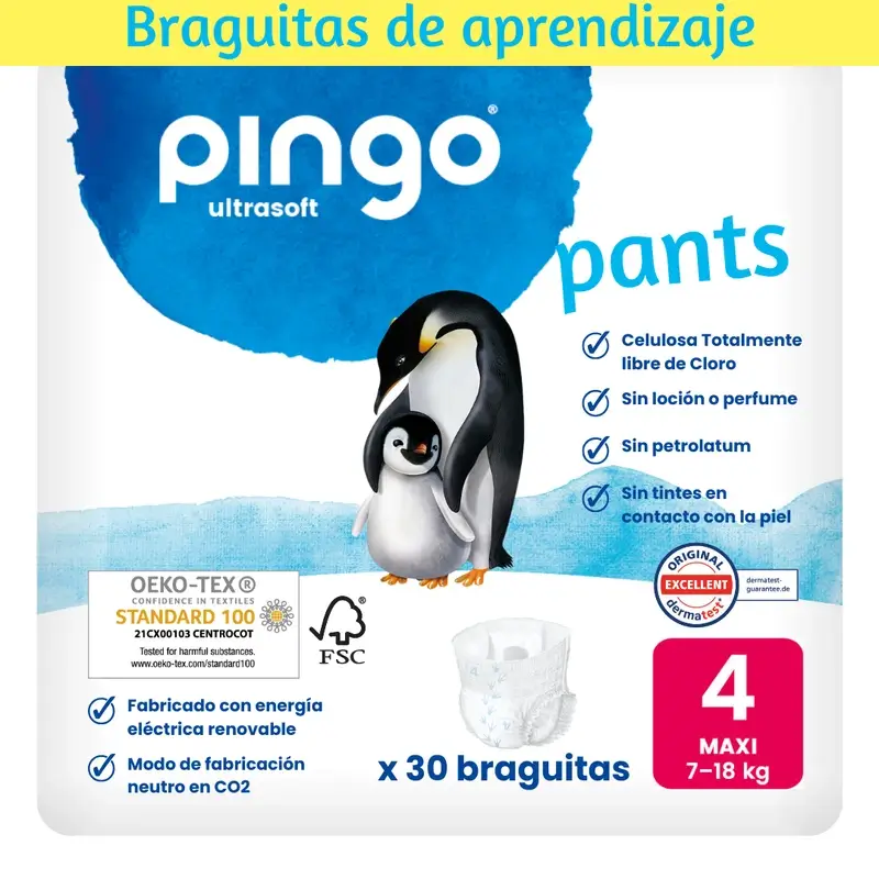 Toalhetes para fraldas Pingo Nappy Tamanho 4 (7-18 kg), 30 pcs.
