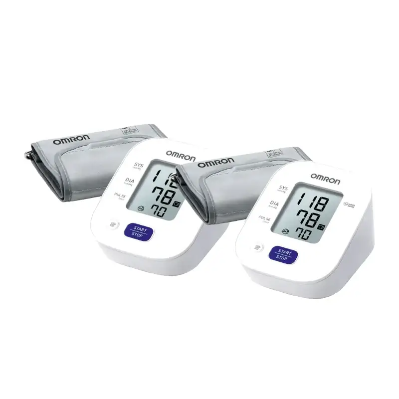 Tensiómetro de braço Omron M2 Basic, embalagem com 2 unidades