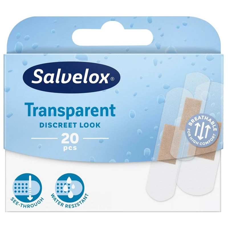 Salvelox Trasparente 20 pezzi — Cerotti Impermeabili