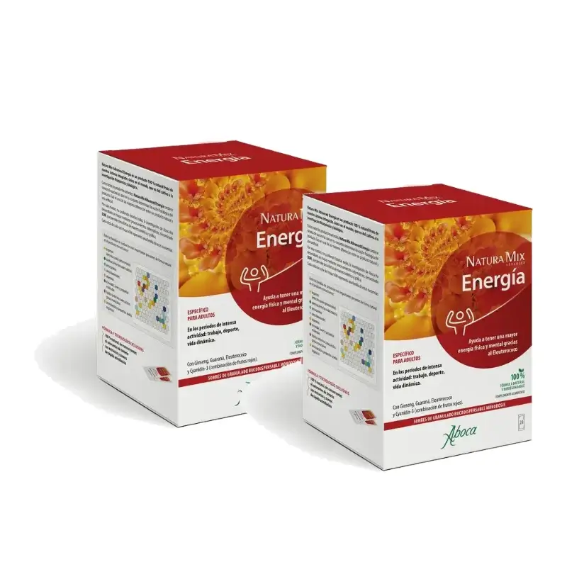 Aboca Natura Mix Advanced Energía, 28 saquetas, embalagem de 2