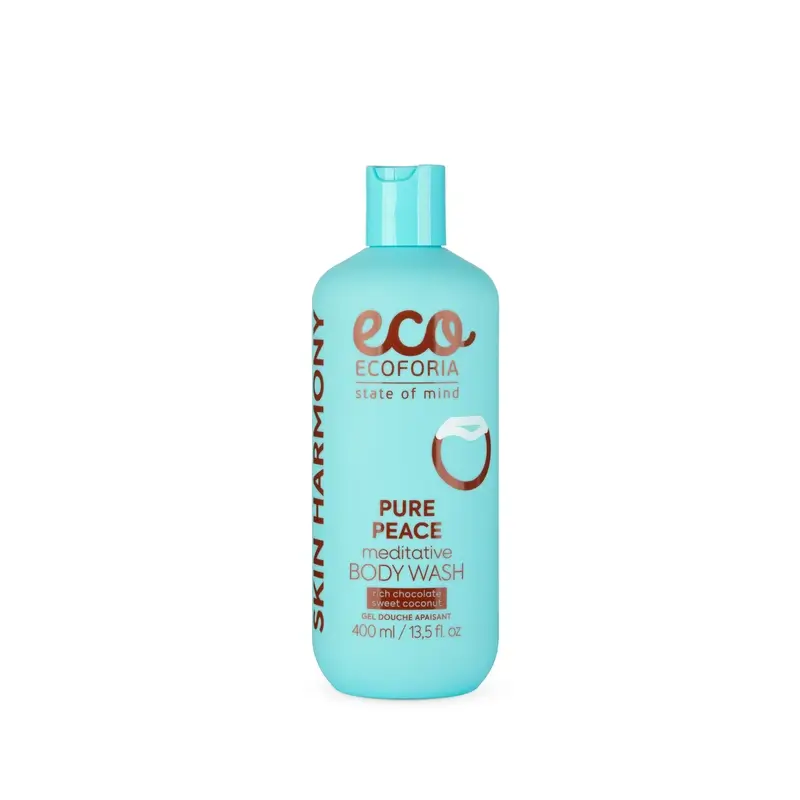 Gel de banho «Meditação» da Ecoforia, com chocolate e coco, 400 ml