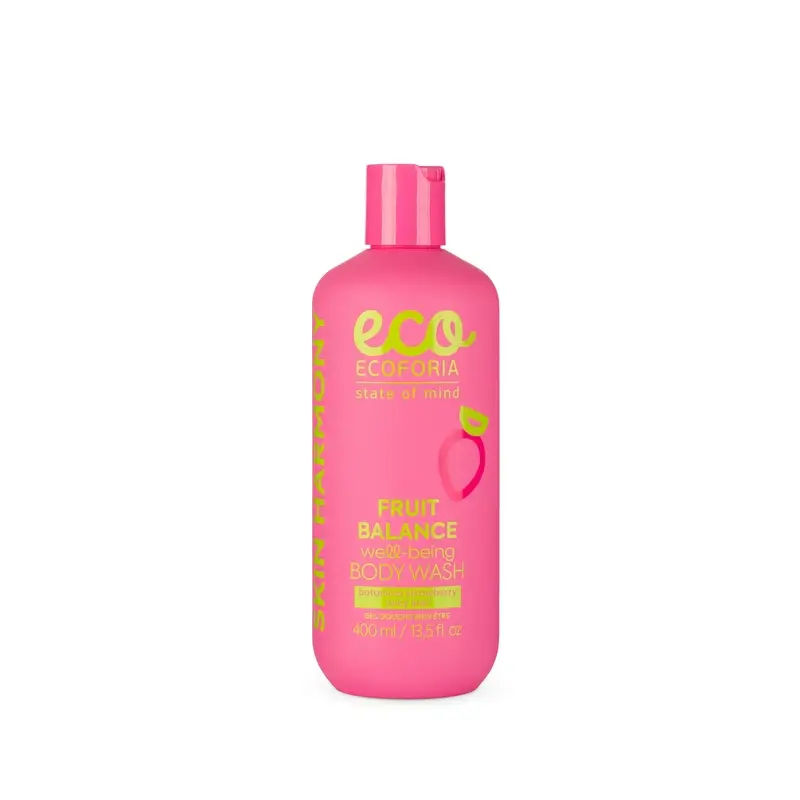 Gel de banho «Bem-estar» da Ecoforia, com morango e kiwi, 400 ml
