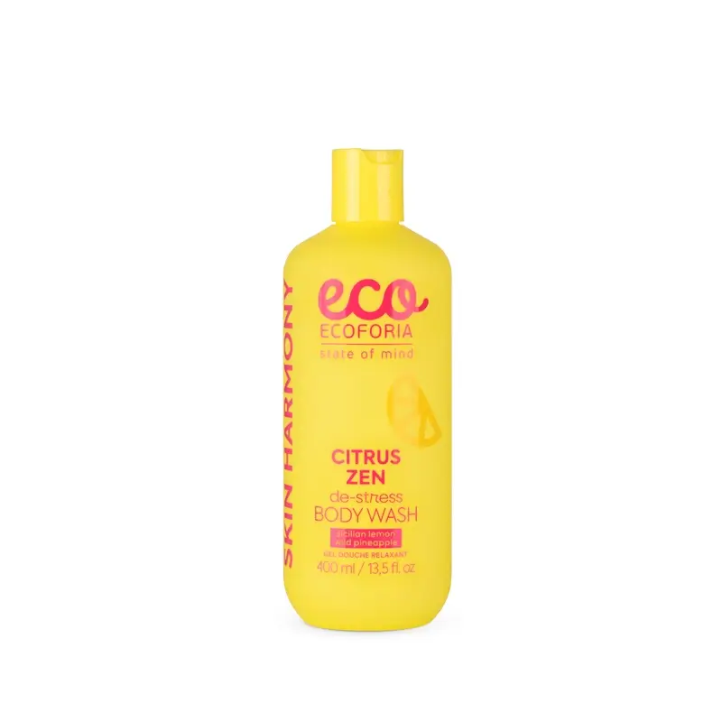 Ecoforia, gel de banho anti-stress de limão e ananás, 400 ml