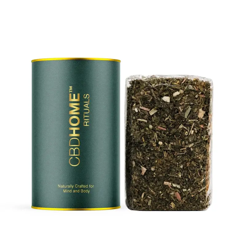 CBD HOME - Chá Verde e Cânhamo - 100 g