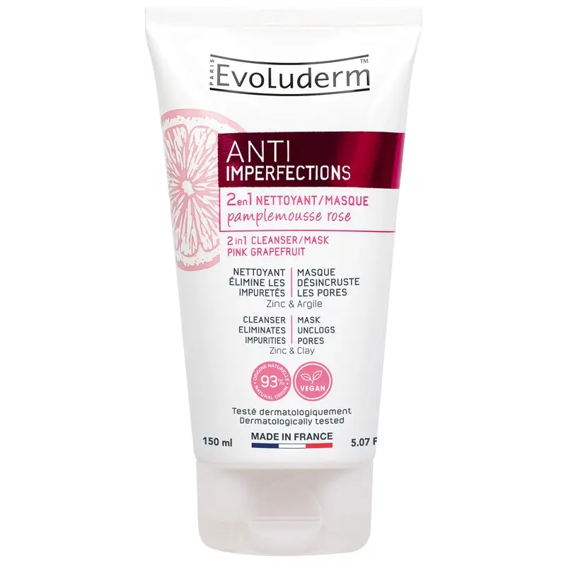 Evoluderm Cleansing Gel/ Mask 2X1, 150 ml