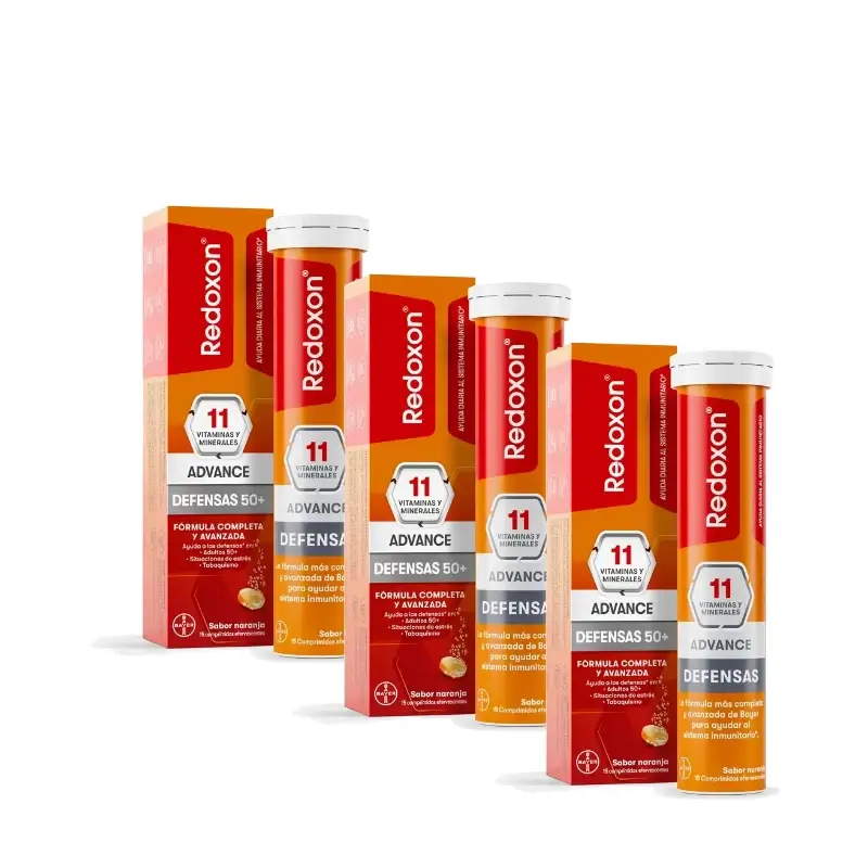 Redoxon Advance, Embalagem com 3 x 15 comprimidos efervescentes