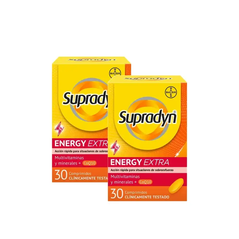 Supradyn Energy Extra Desporto: Vitaminas e Energia, Embalagem de 2 x 30 comprimidos