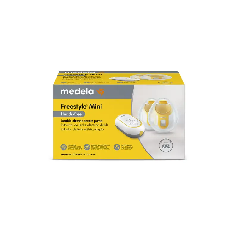 Medela Freestyle Mini, extração de leite elétrica dupla sem uso das mãos