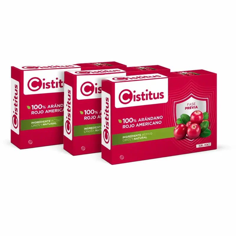 Cistitus 130 mg Concentrado de Mirtilo Vermelho, 60 comprimidos, embalagem de 3