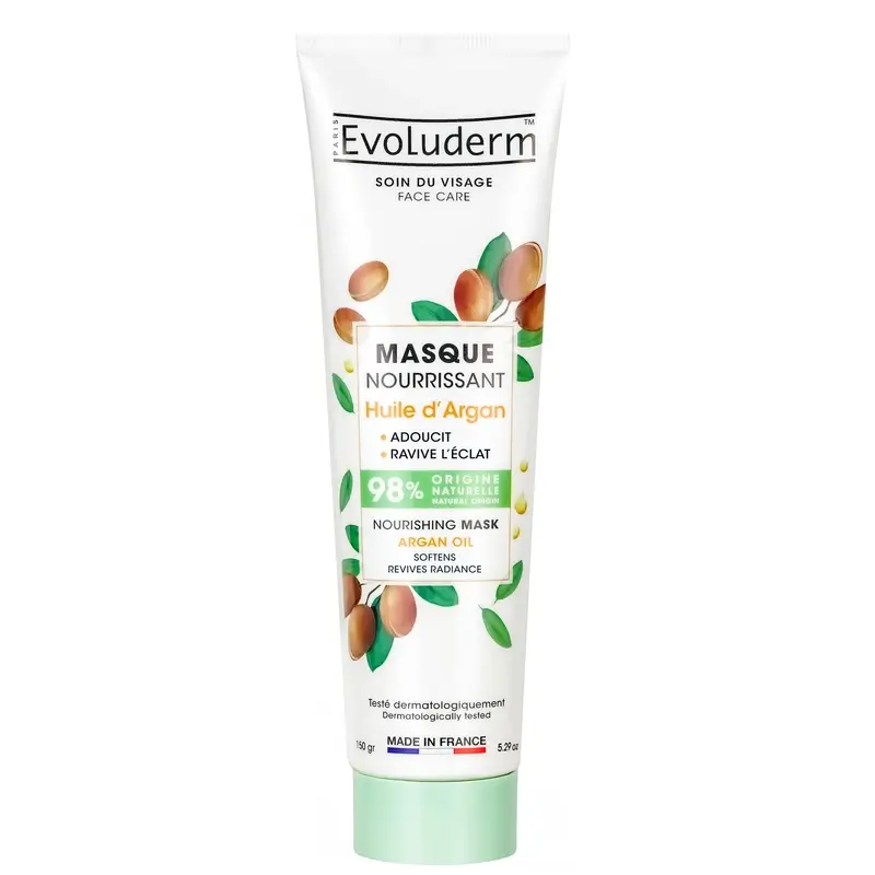 Evoluderm Máscara Facial Nutritiva Óleo de Argão - Argão, 150 g
