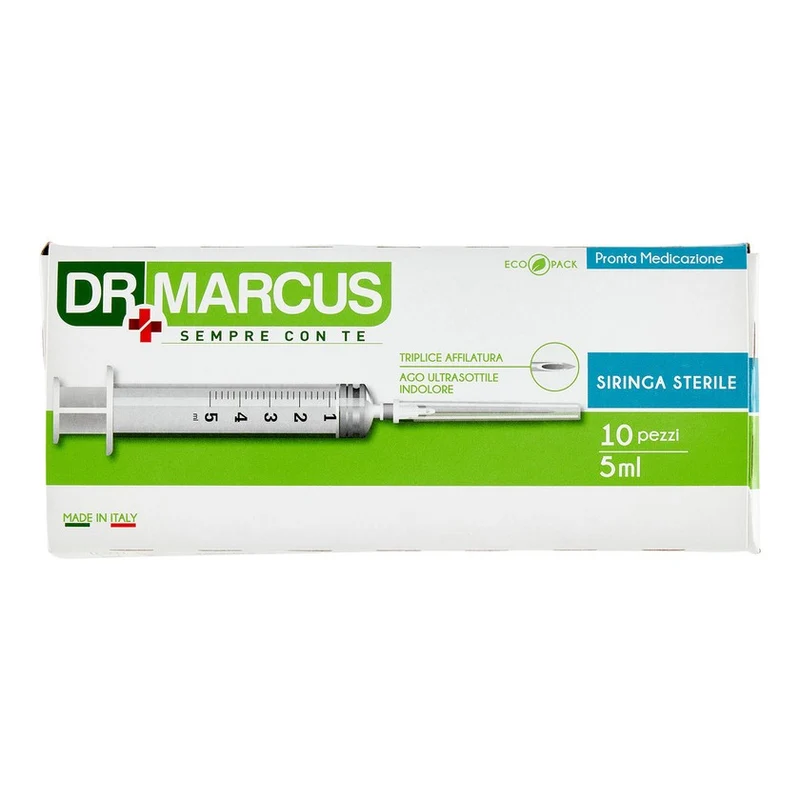 Dr Marcus Pronta Medicazione 5 ml 10 pz — Siringa Sterile