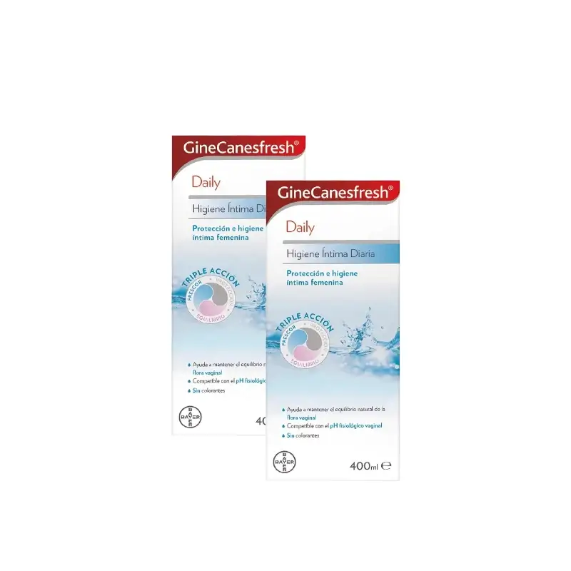 Ginescanes GineCanesfresh Gel de Higiene Intima Diária, Embalagem de 2 x 400 ml