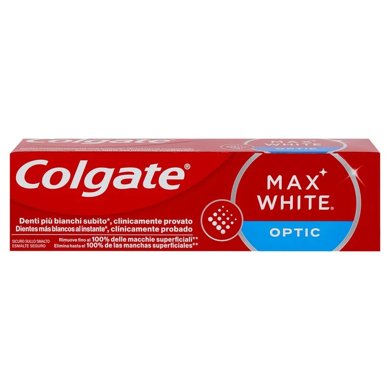 Colgate Max White Optic Dentifricio Sbiancante 75 ml — Dentifricio