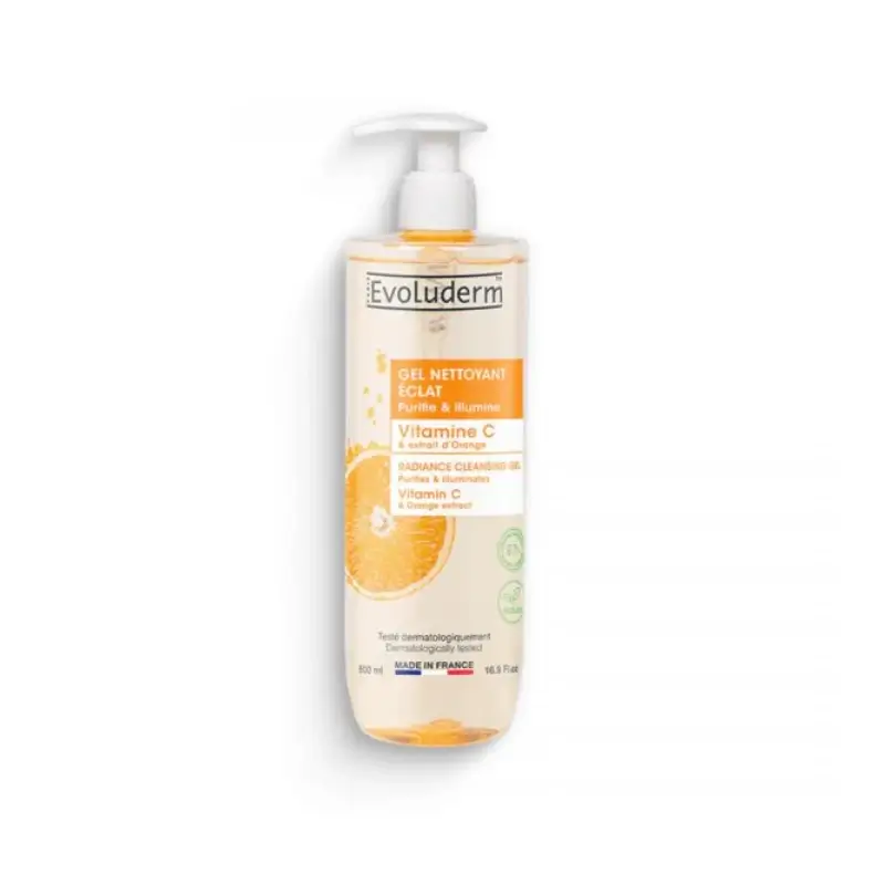 Evoluderm Gel de Limpeza Vitamina C, 500 ml