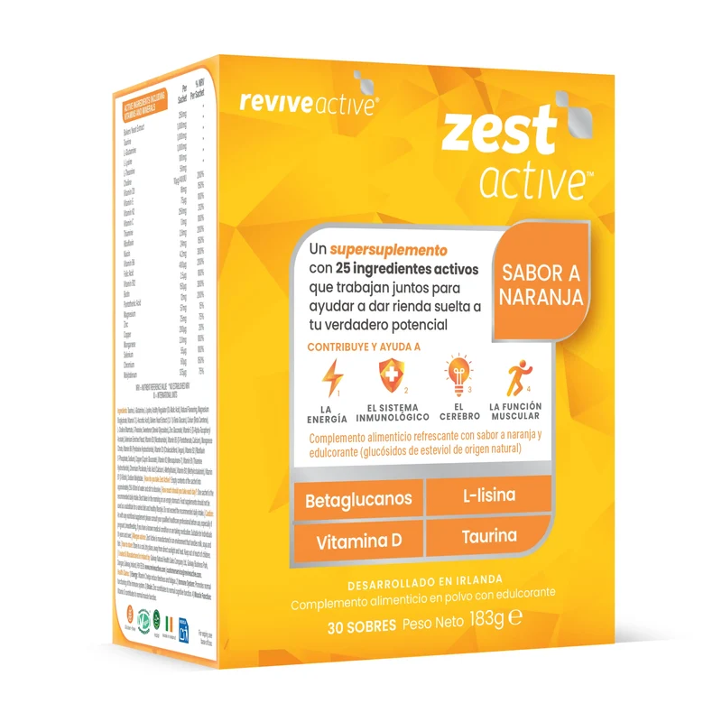Revive Active Multivitamínico Zest Active, 30 saquetas