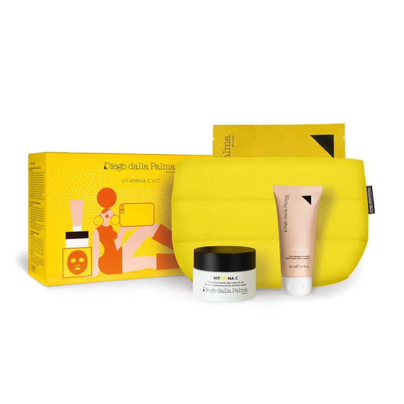 Diego Dalla Palma Vitamina C Crema Anti Rughe 50 ml + Maschera + Crema Detergente 50 ml — Cofanetto Viso