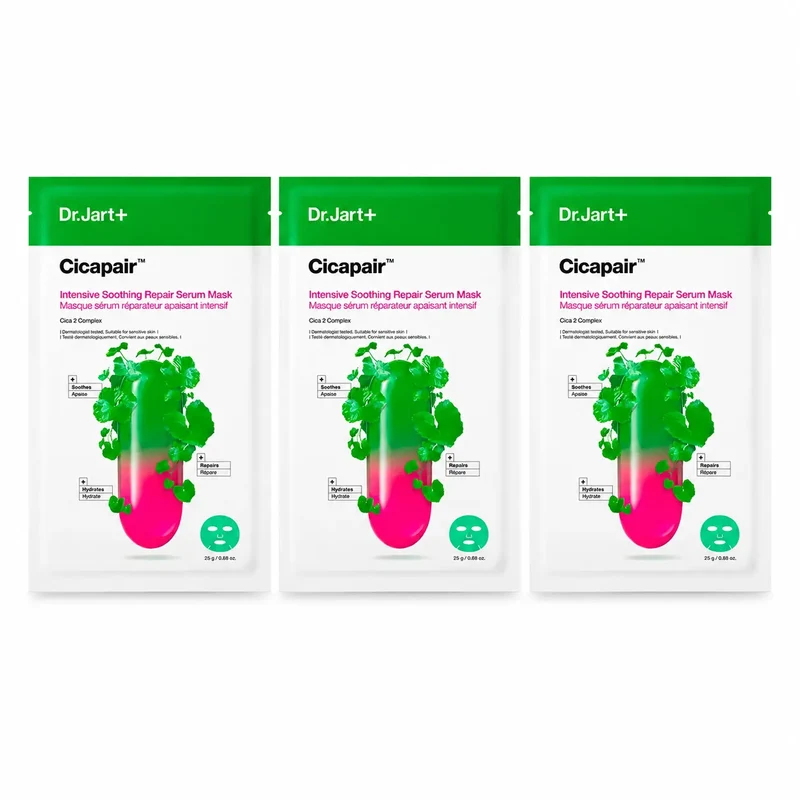 Dr.Jart+ Cicapair Máscara Reparadora Suavizante Intensa Com Soro, 25 Gr , embalagem 3