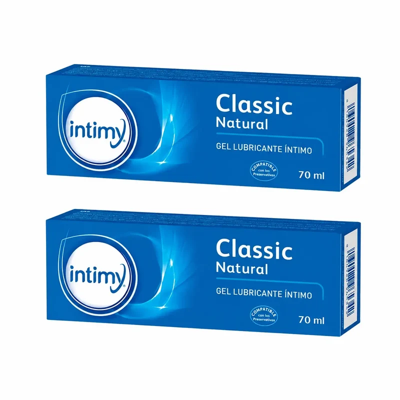 Urgo Intimy Classic Gel Lubrificante Natural 70 ml, embalagem de 2