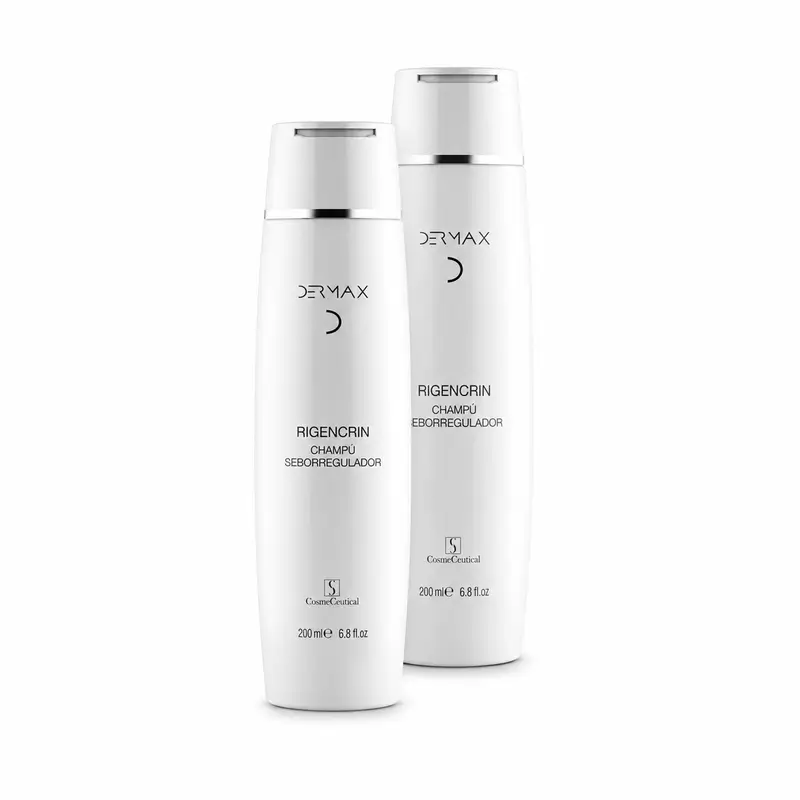 Dermax Rigencrín Champô Seborregulador, Embalagem de 2 x 200 ml