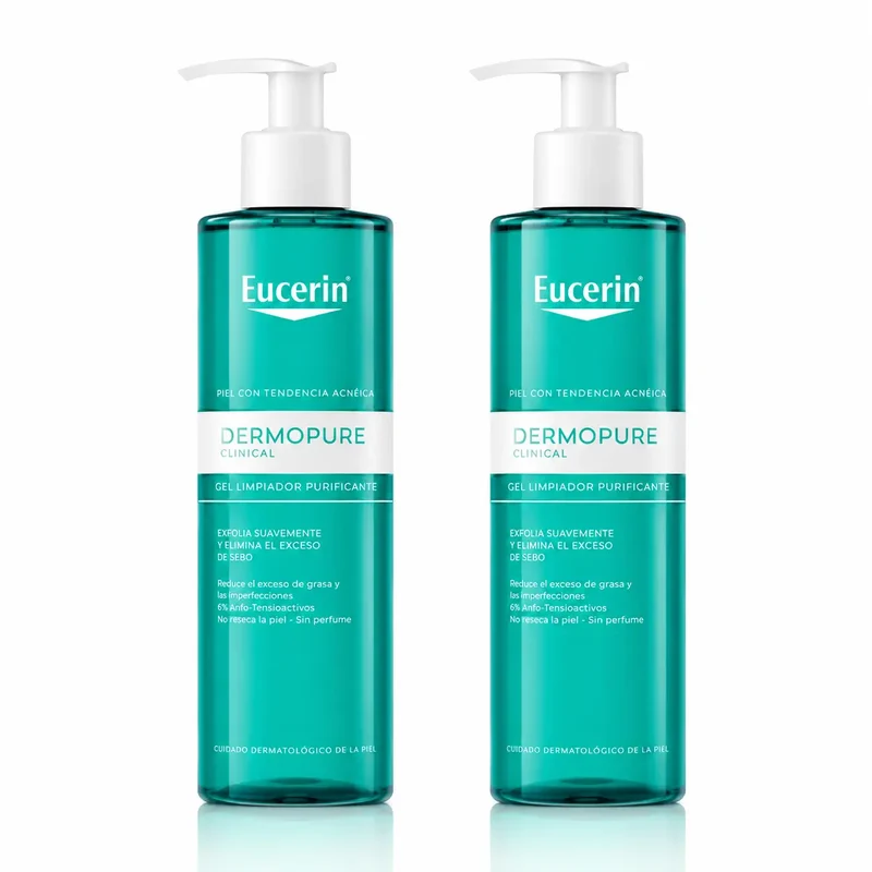 Eucerin Dermopure Cleansing Gel, 400ml, pack 2