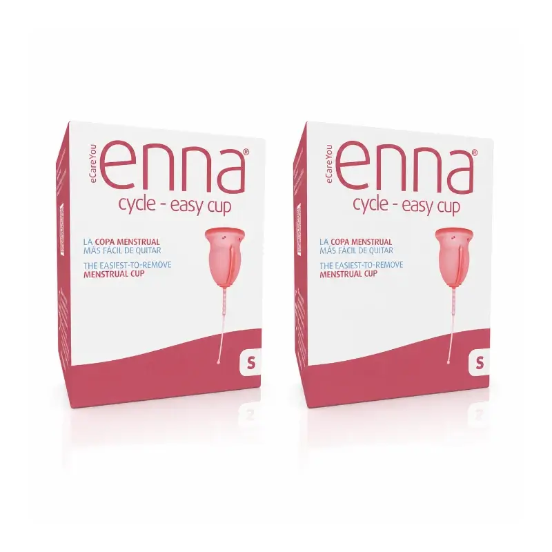 Copo menstrual Enna Cycle Easy tamanho S, embalagem com 2 unidades