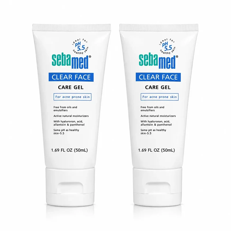 Sebamed Clear Face Gel Hidratante 50 Ml, embalagem de 2