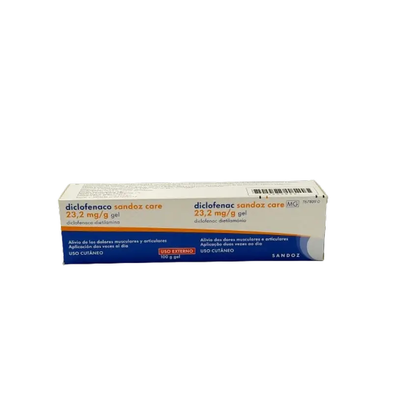 Diclofenac Sandoz Care 23,2 Mg / G Gel de Diclofenac Dietilamina, 100 gramas