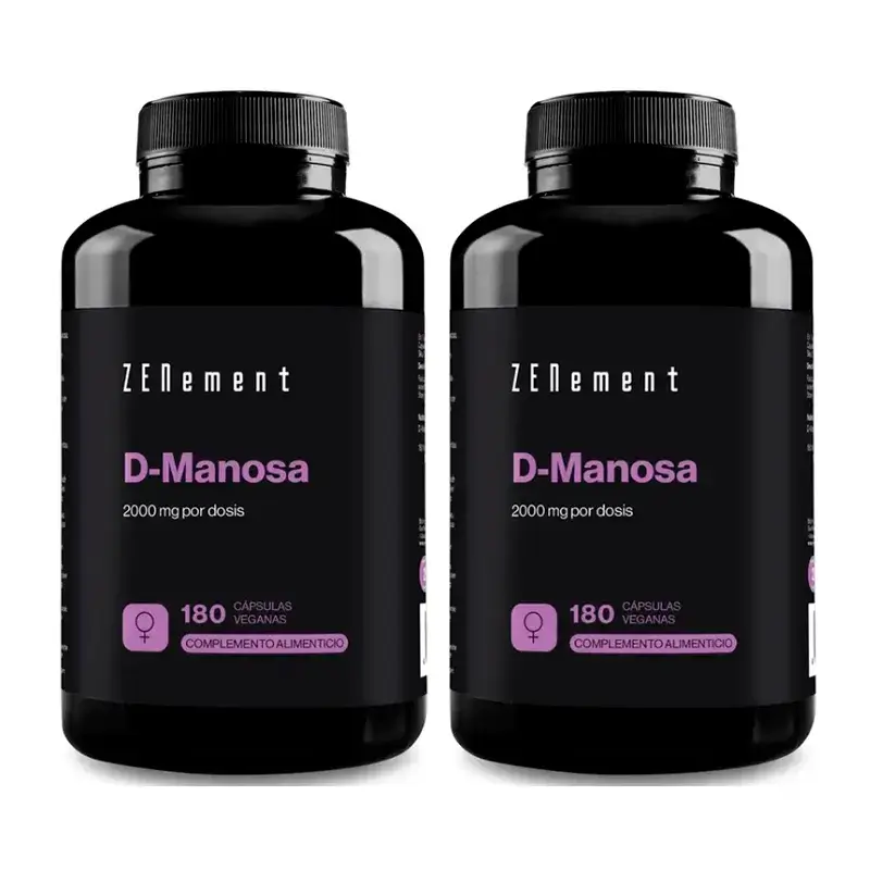 Zenement D-Mannose, Embalagem 2 x 180 cápsulas vegetais