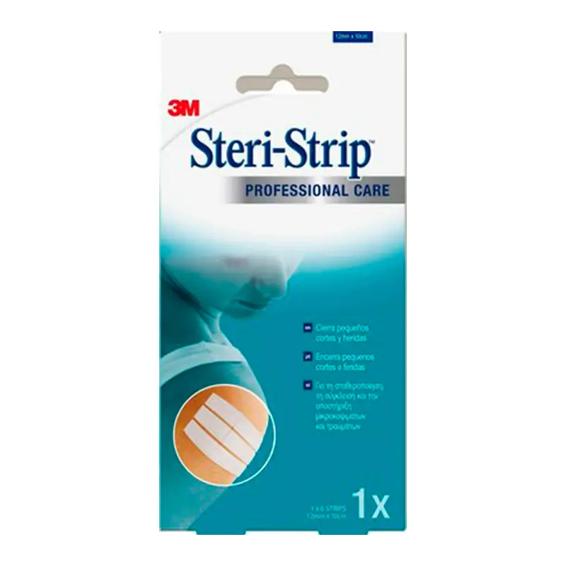 3m Steri-Strig 1547IP-1 Reincordado Skins adesivas 12mm x 100 mm, 6 suturas