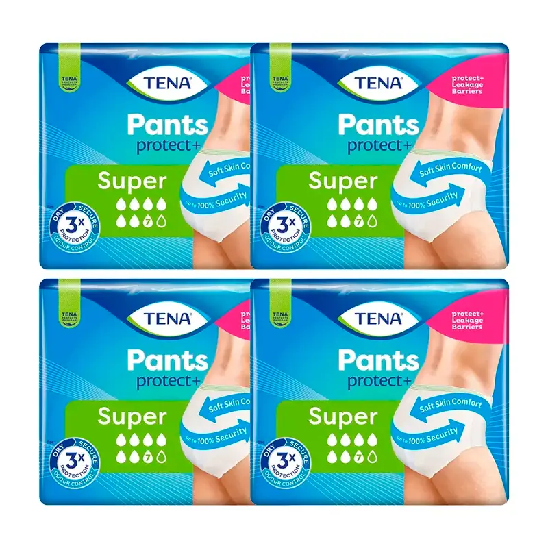 TENA Pack Pants Super Size M, 4 x 12 unidades.
