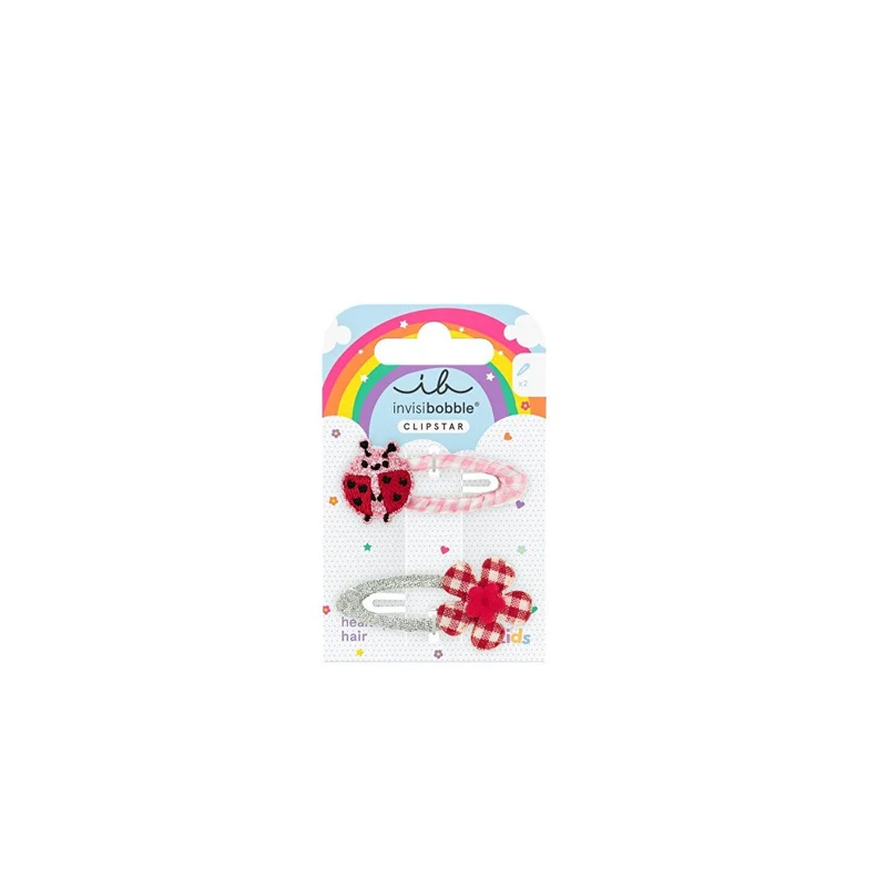 Invisibobble Fermaglio Coccinella Felice 2 pezzi — Fermaglio per capelli