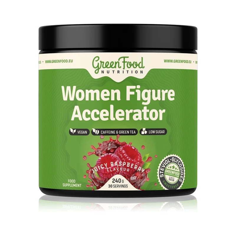 Greenfood Acceleratore di Figura Femminile Lampone Succoso 240 g — Integratore