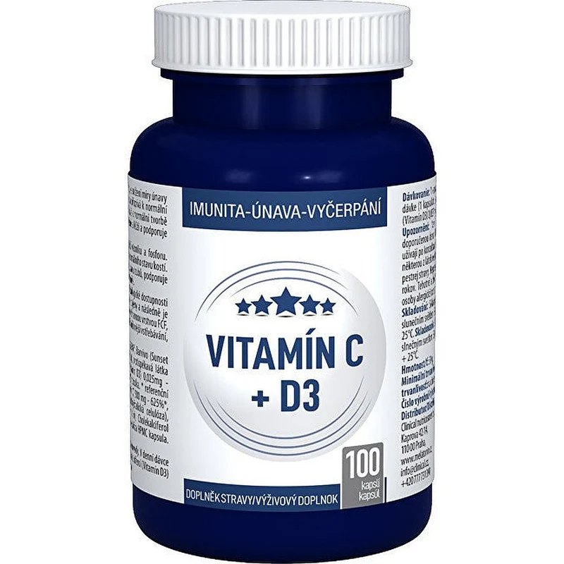 Clinical Vitamina C + D3 100 Capsule — Integratore vitamine