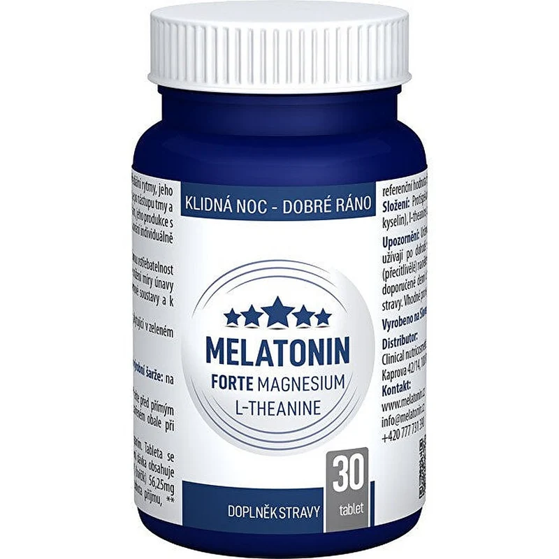 Clinical Melatonina Forte Magnesio L-Teanina 30 Compresse — Integratore