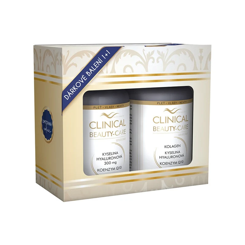 Clinical Beauty-Care Acido Ialuronico + Collagene + Q10 60 Capsule + 60 Compresse — Integratore bellezza