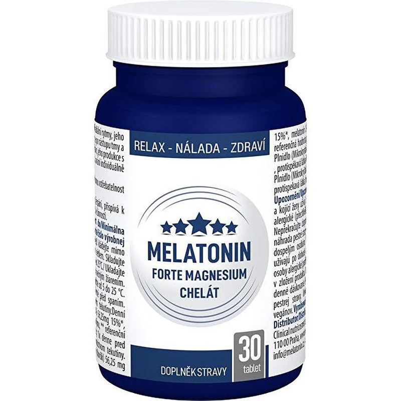 Clinical Melatonina Forte Magnesio Chelato 30 Compresse — Integratore