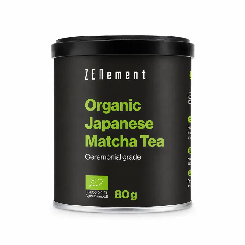 Zenement Chá Japonês Matcha Orgânico de Grau Cerimonial, 80 g